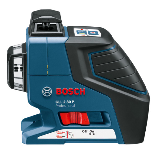 Nivel láser de Líneas 360° BOSCH GLL 2-80P + Trípode BS 150